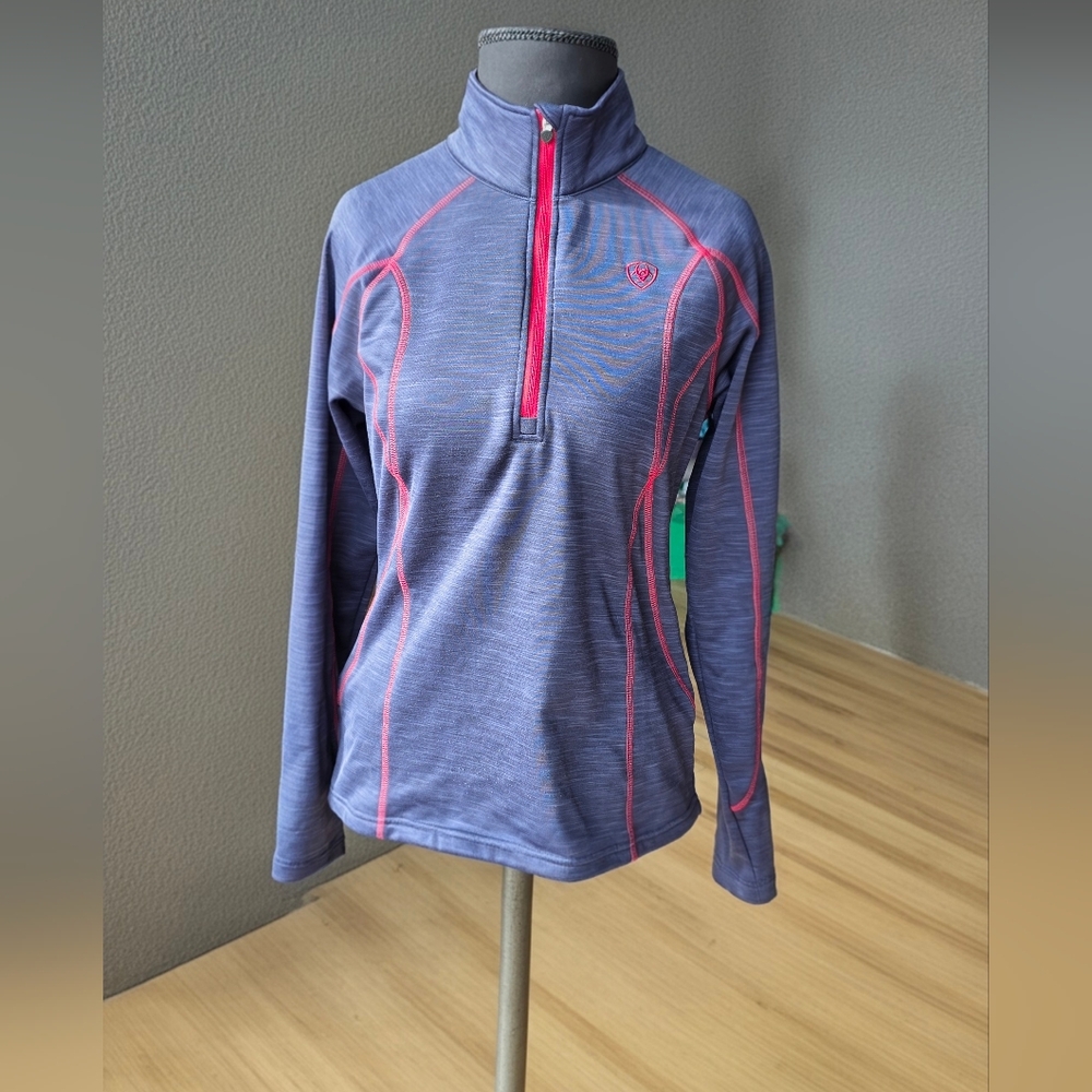 Ariat Navy and Red Cold Series Pullover